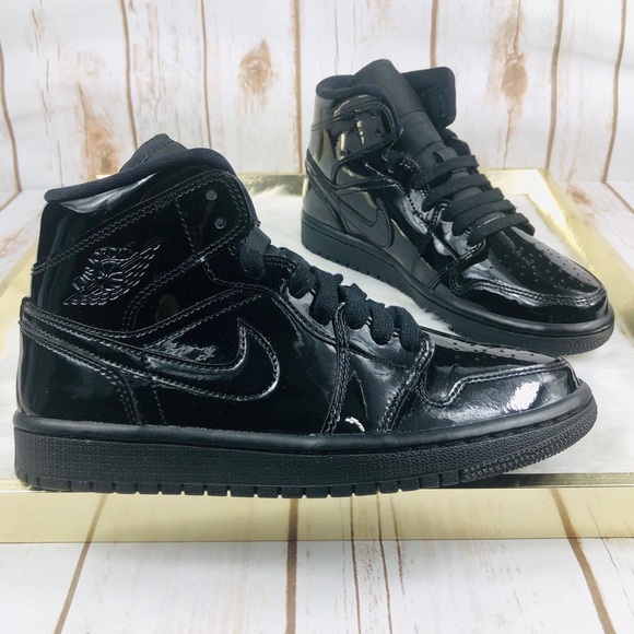 air jordan 1 black patent leather